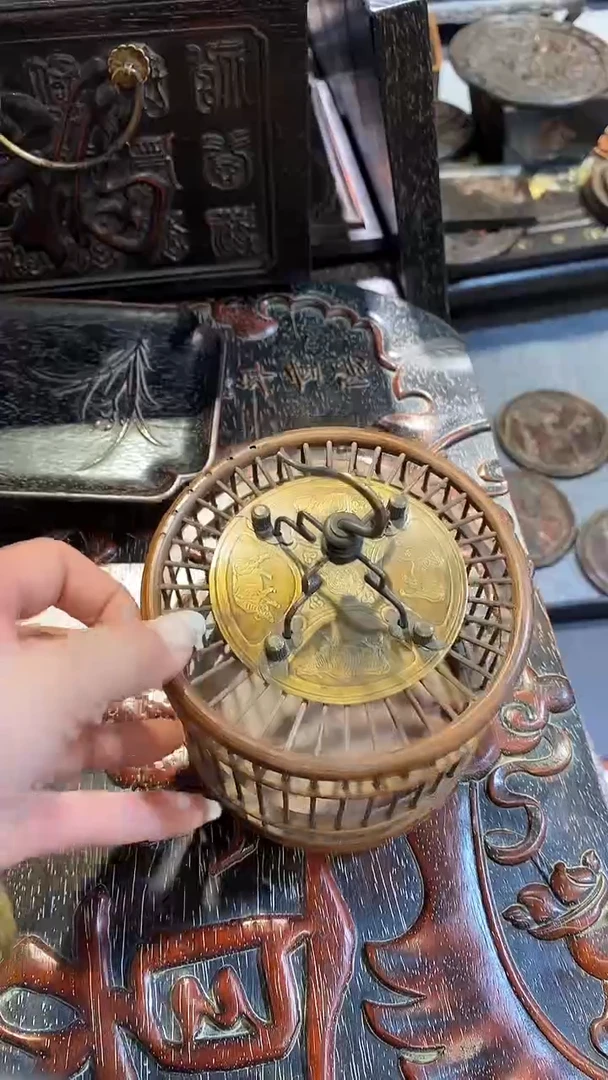 木紫檀木雕刻板一物一拍