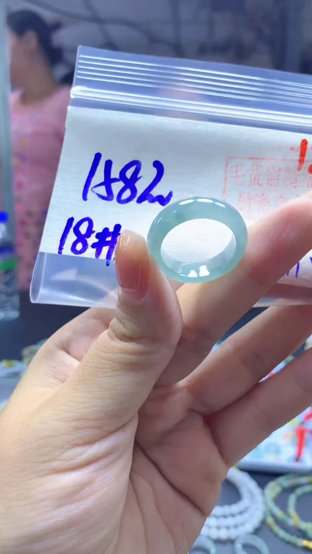 未镶嵌定制翡翠戒圈#158元-毛货需精细抛光12