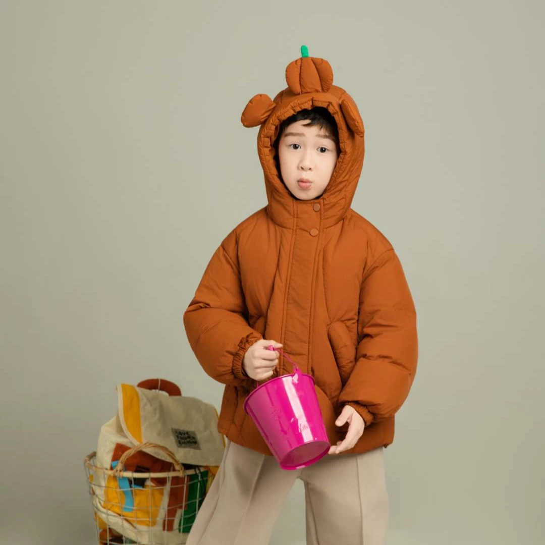 【俏皮南瓜】反季羽绒活动卡通韩版可爱90白鸭绒安心绒三防羽绒服