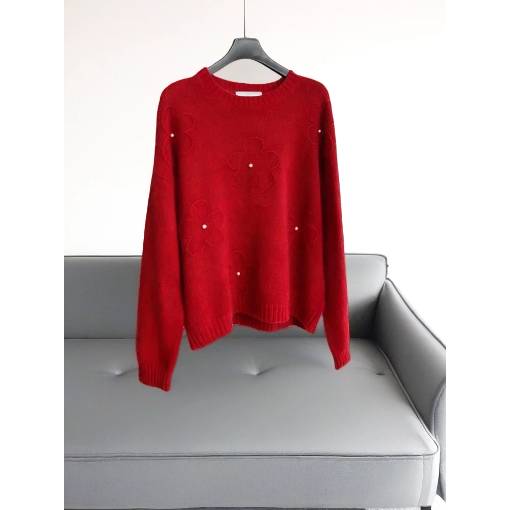 被惊艳到了！巨漂亮！加厚减龄漂亮毛衣女秋冬季暖和厚实慵懒针织衫