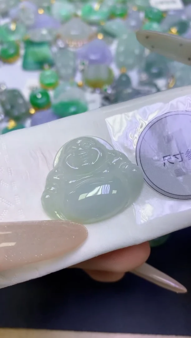 颈饰未镶嵌翡翠天然缅甸翡翠A货百元以上9元证书费自理