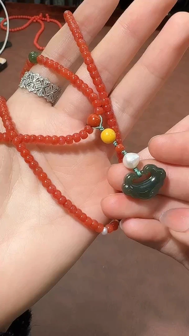 未镶嵌1南红玛瑙  B6218 多样性发货其一