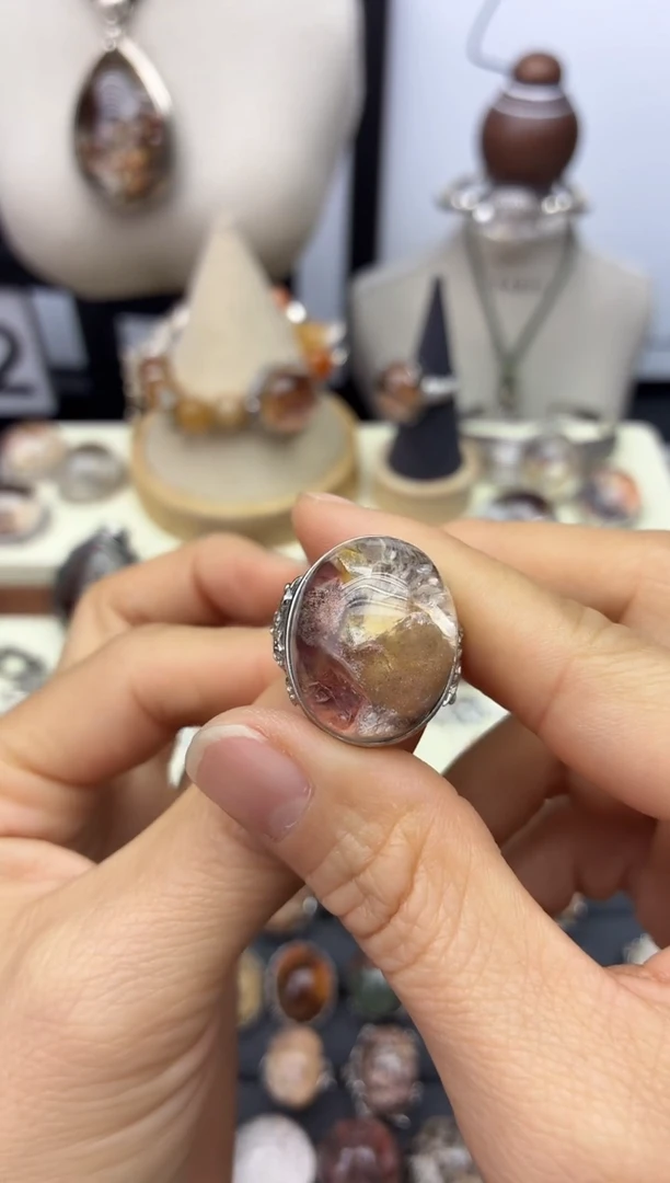 银S925镶嵌珠宝半成品水晶定制定制