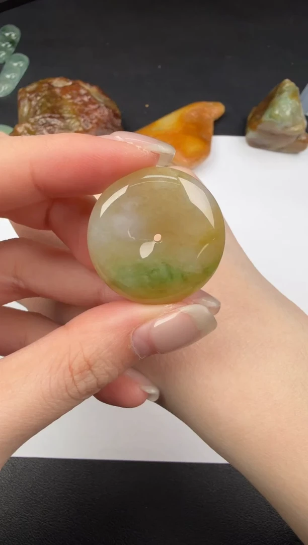 吊坠(不含链)未镶嵌翡翠翡翠饰品-132