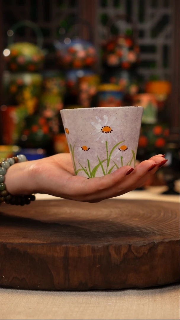 油画    釉下彩   杯子