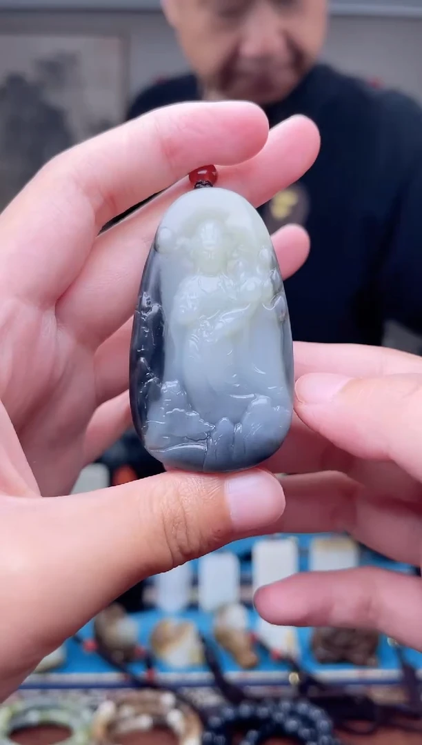 和田玉未镶嵌挂件1