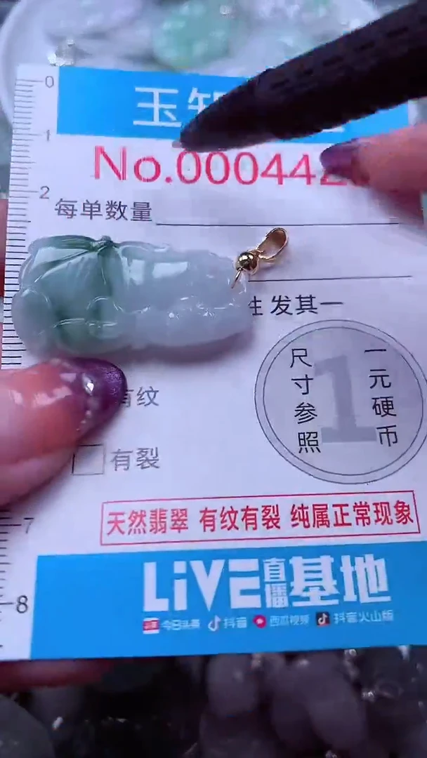 翡翠未镶嵌吊坠(不含链)4420
