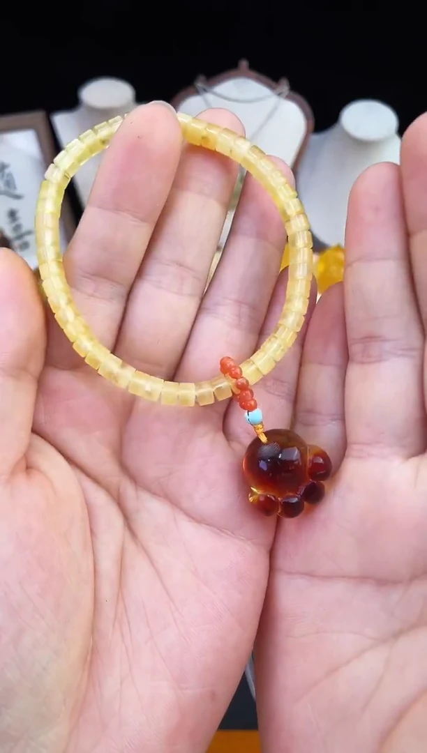 琥珀未镶嵌珠宝奇石柒月