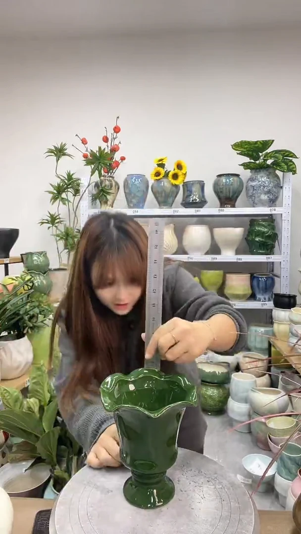 11.22陶瓷花盆直播链接高. 17     口14