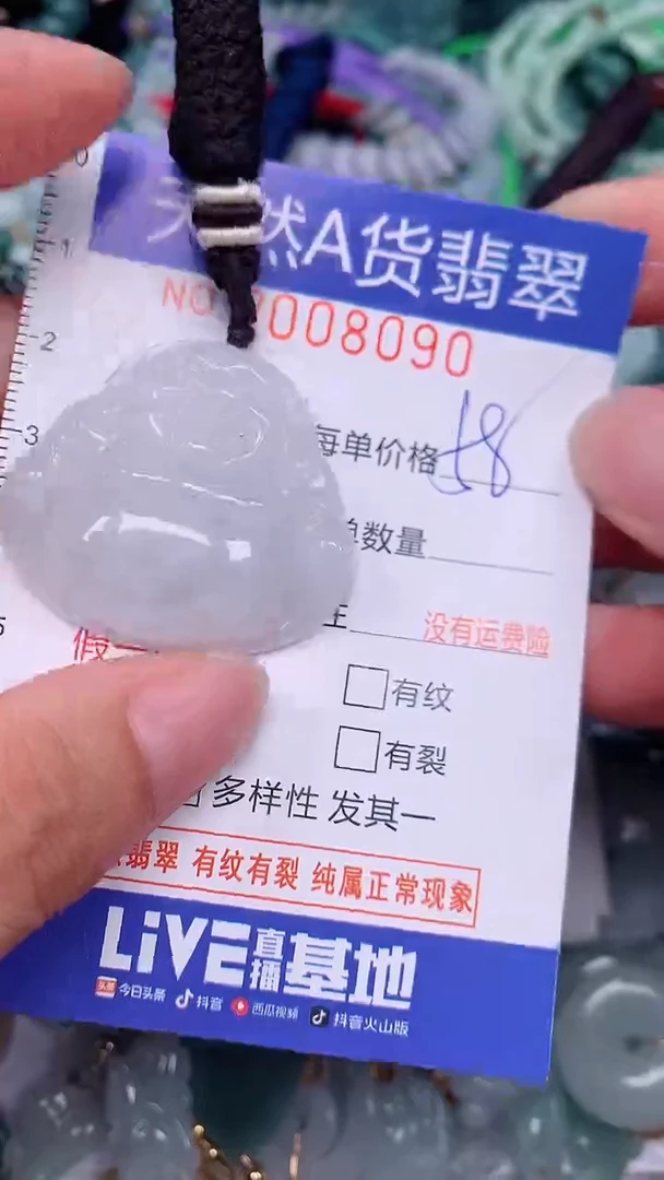 翡翠未镶嵌颈饰...0008090