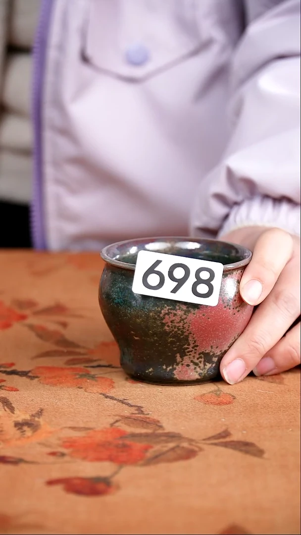 全品钧窑茶器摆件