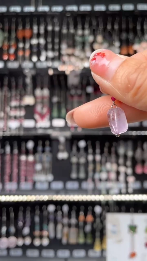 紫晶耳饰银S925镶嵌 Xie_咪