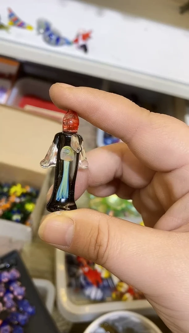 【闪购商品】琉璃手工艺品进口水母蜡烛