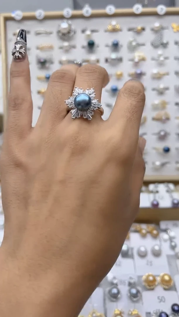 【闪购商品】淡水珍珠戒指合金0.0