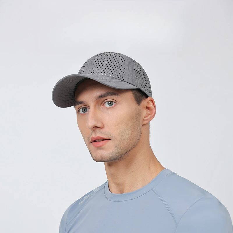 速干帽子男光板夏季薄款大网眼透气鸭舌帽运动棒球帽女防晒遮阳帽