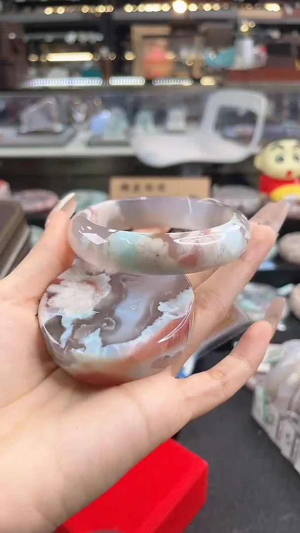 未镶嵌手镯石英质玉60圈口（赠品镯心）S9879