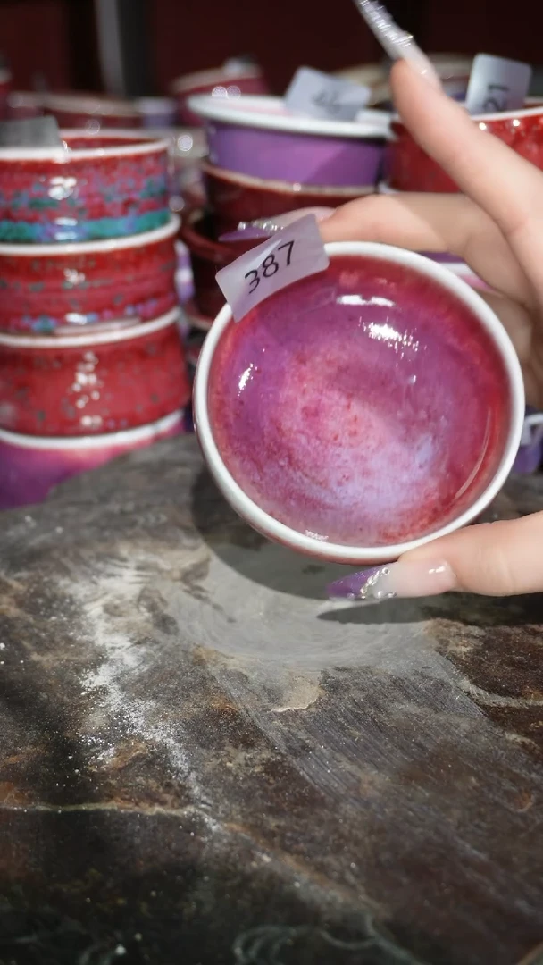摆件陶精品窑变钧瓷茶器