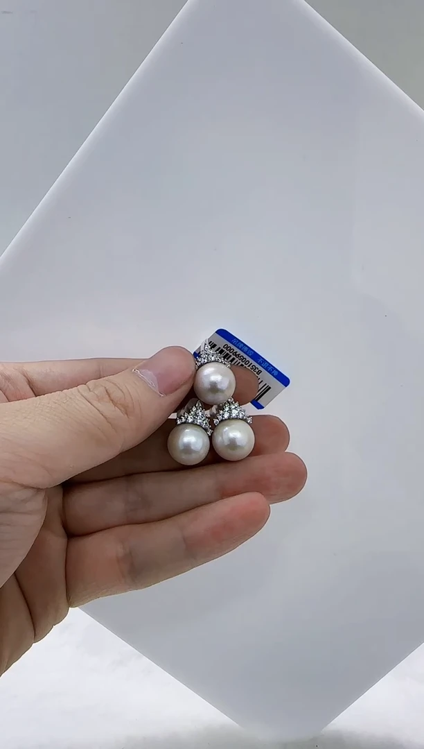 【闪购商品】淡水珍珠DA银S925镶嵌b351 白珠套装12