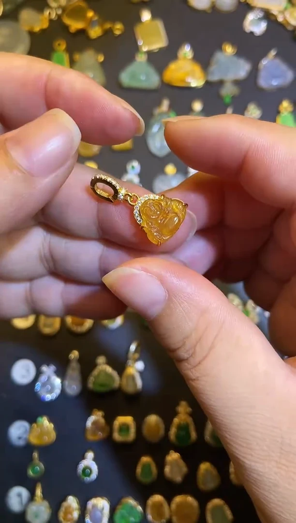 吊坠(不含链)银S925镶嵌翡翠1