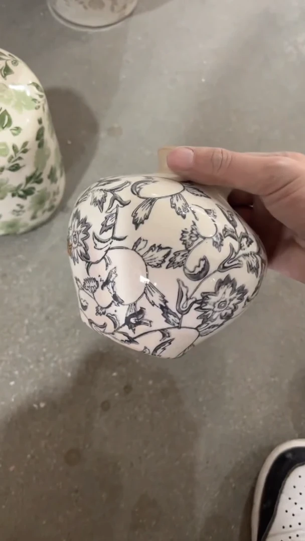 【闪购商品】陶瓷花盆高12.5cm内口4.5cm