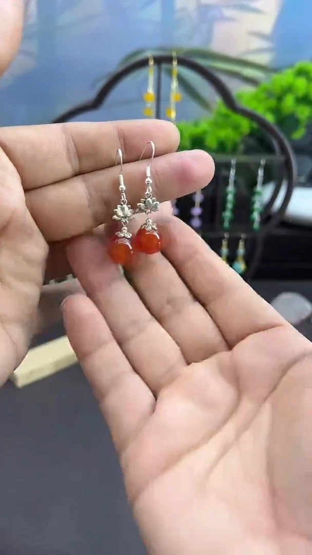 未镶嵌耳饰玛瑙/玉髓010