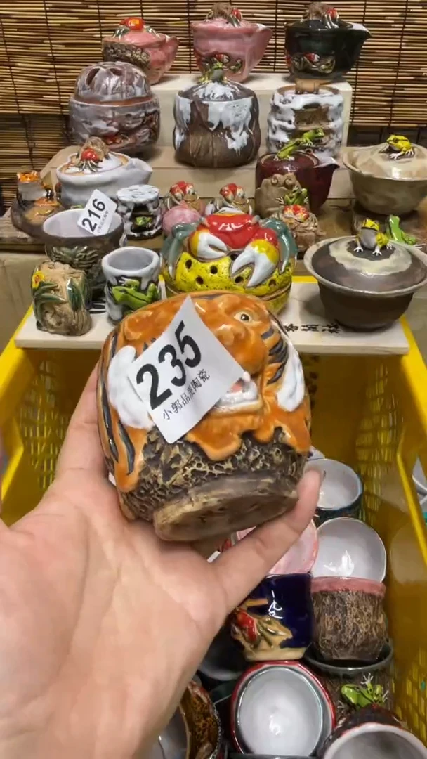 235精美粗陶手工柴烧