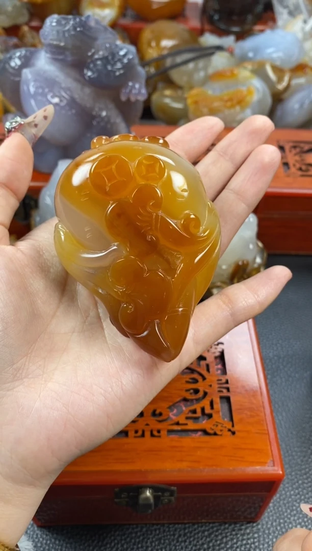 【闪购商品】玛瑙/玉髓手把未镶嵌1