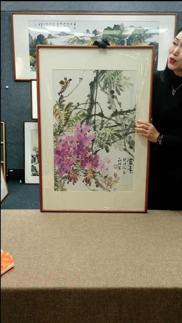 【闪购商品】国画62*92知非老师花鸟