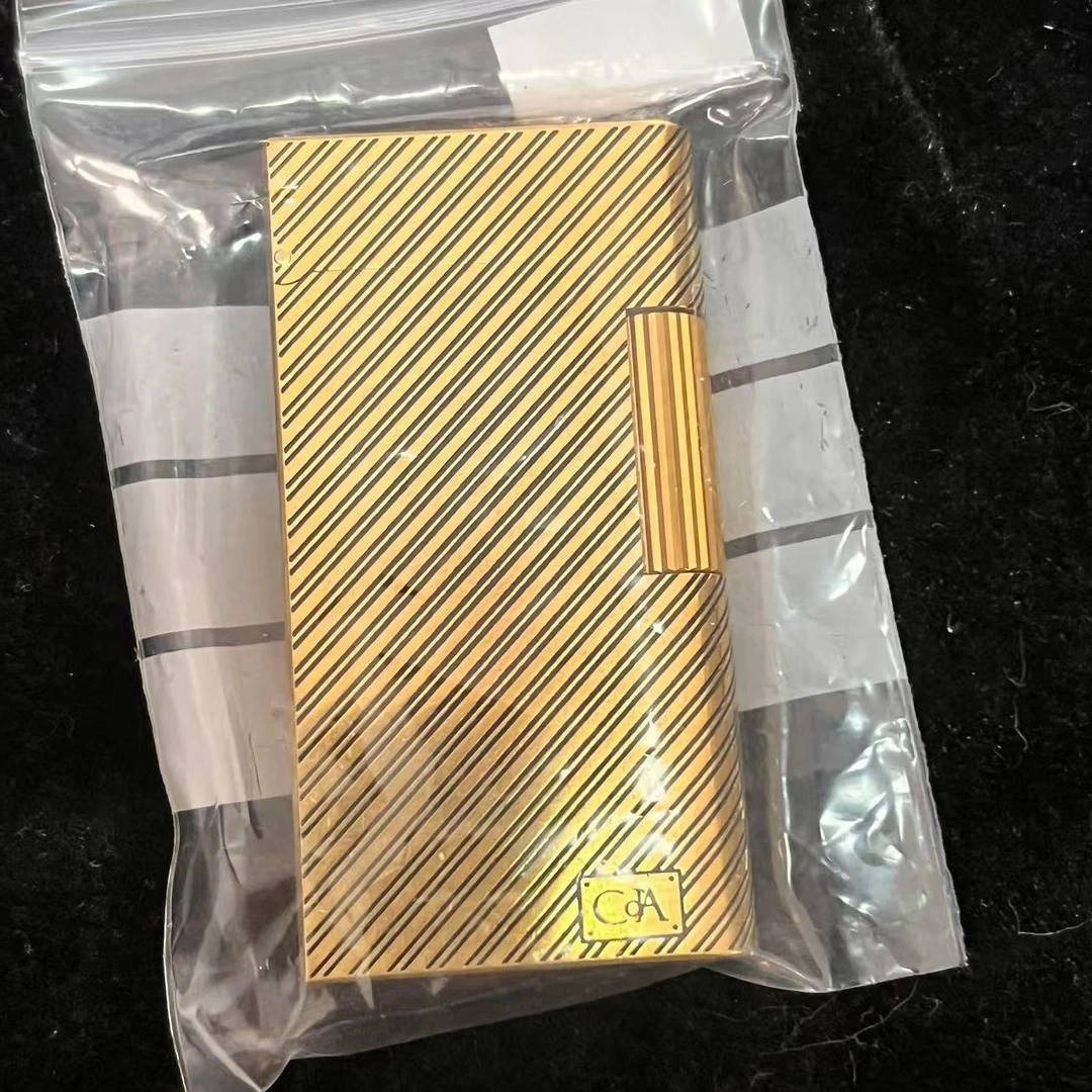 莫卡直播间专用中古打火机（金色凯斜纹）