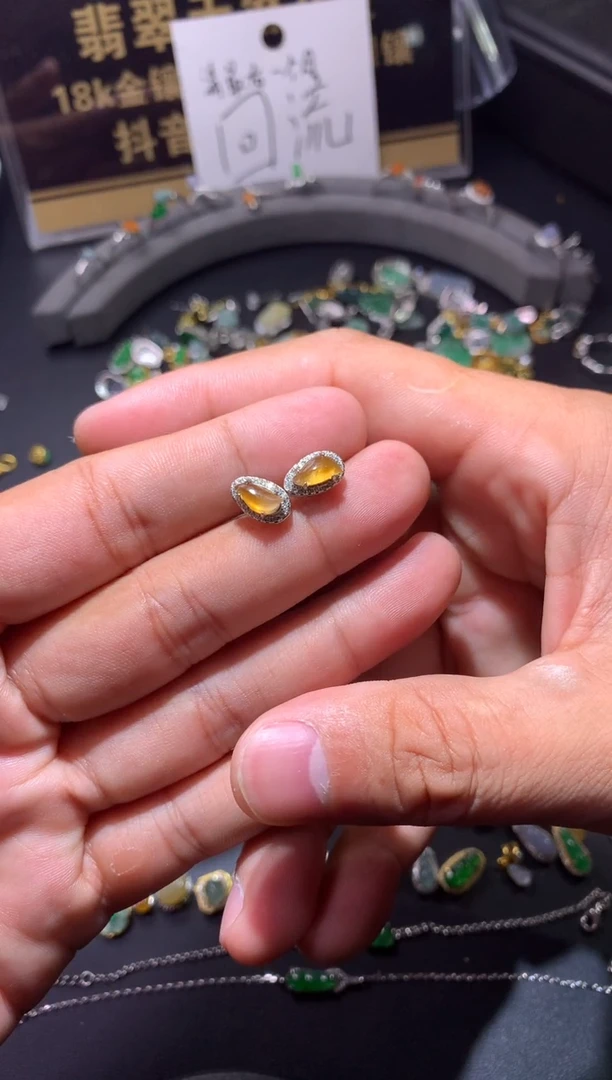 吊坠(不含链)银S925镶嵌翡翠1