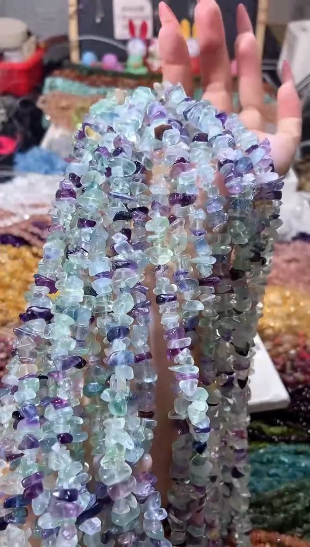 水晶珠宝半成品未镶嵌浅萤