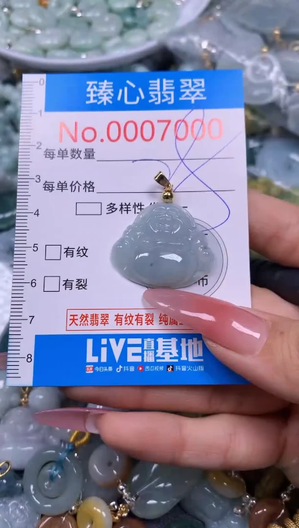 【闪购商品】翡翠颈饰未镶嵌含绳0007000
