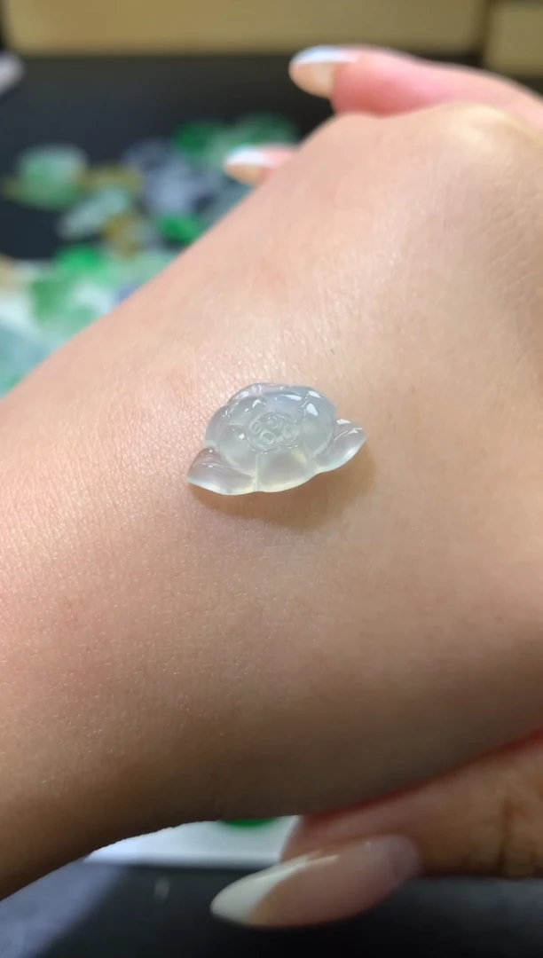 未镶嵌定制翡翠毛货 10-15.8-4.6