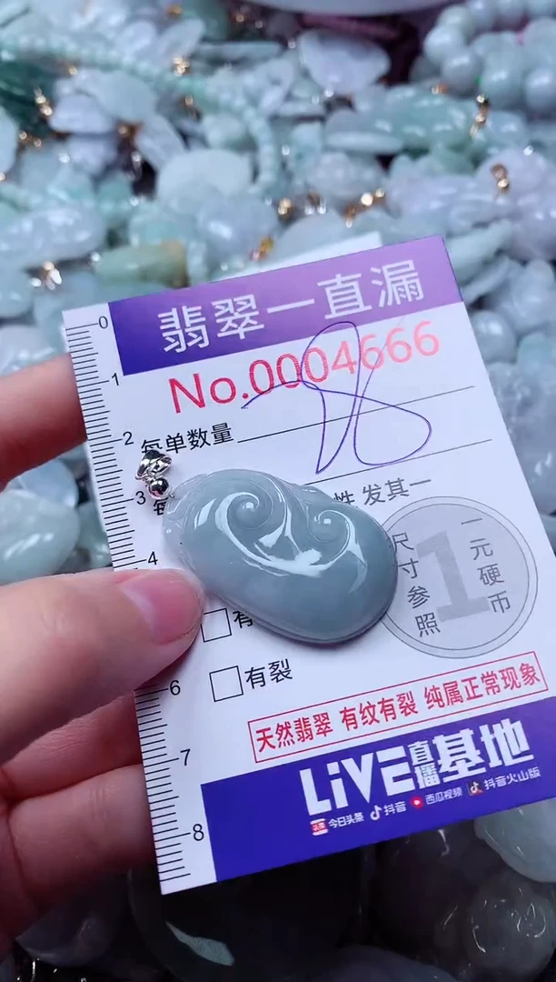 吊坠(不含链)未镶嵌翡翠4666