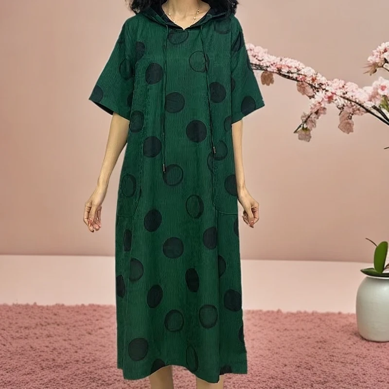 克妮米亚S007宽松夏季连衣裙女装连衣裙大码显瘦气质连衣裙