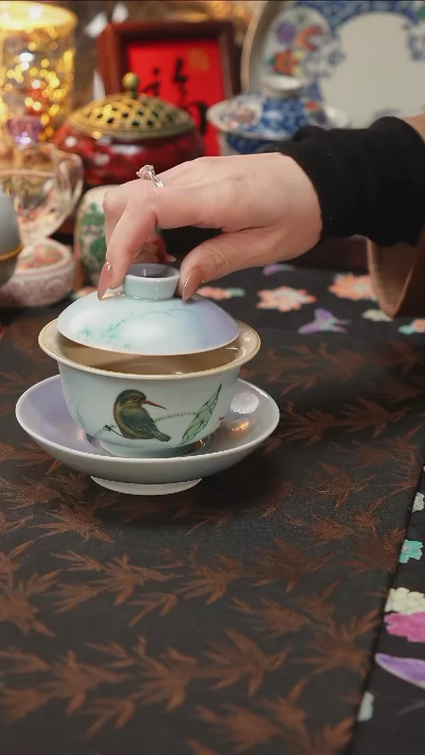 杯景德镇陶瓷杯碗柴烧多人