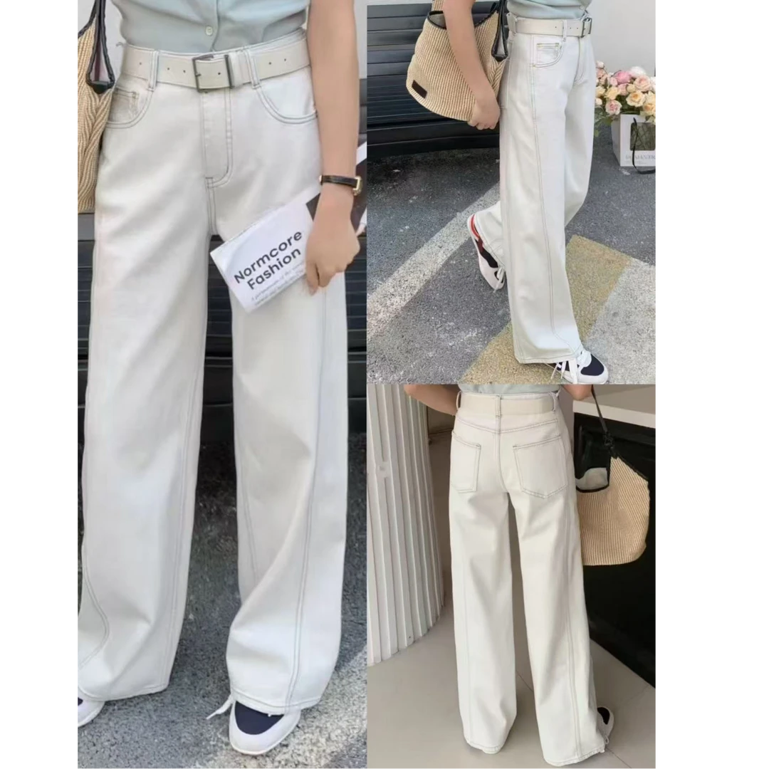 《SKY》 2025夏季新款休闲时尚透气舒适显瘦显腿长弹力牛仔裤女