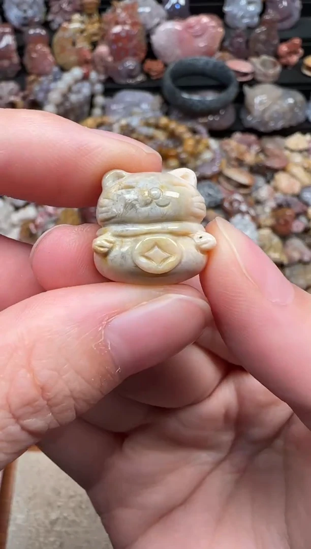 颈饰未镶嵌硅化珊瑚（珊瑚玉）005