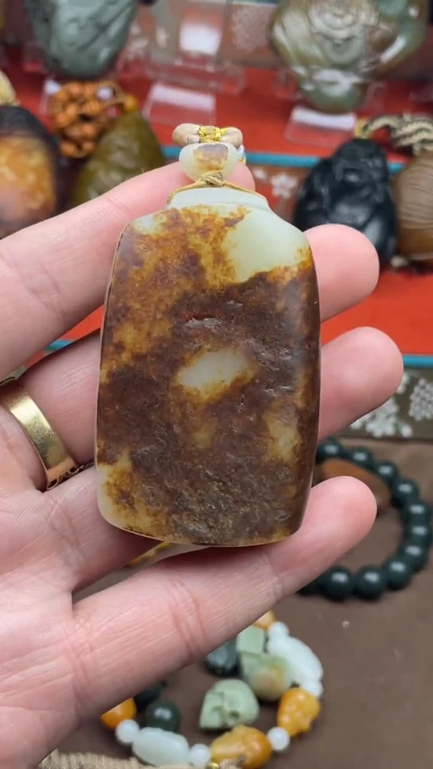 未镶嵌和田玉挂件佛****司平安无事牌