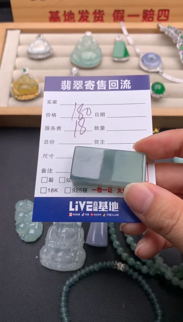 翡翠未镶嵌颈饰10138542