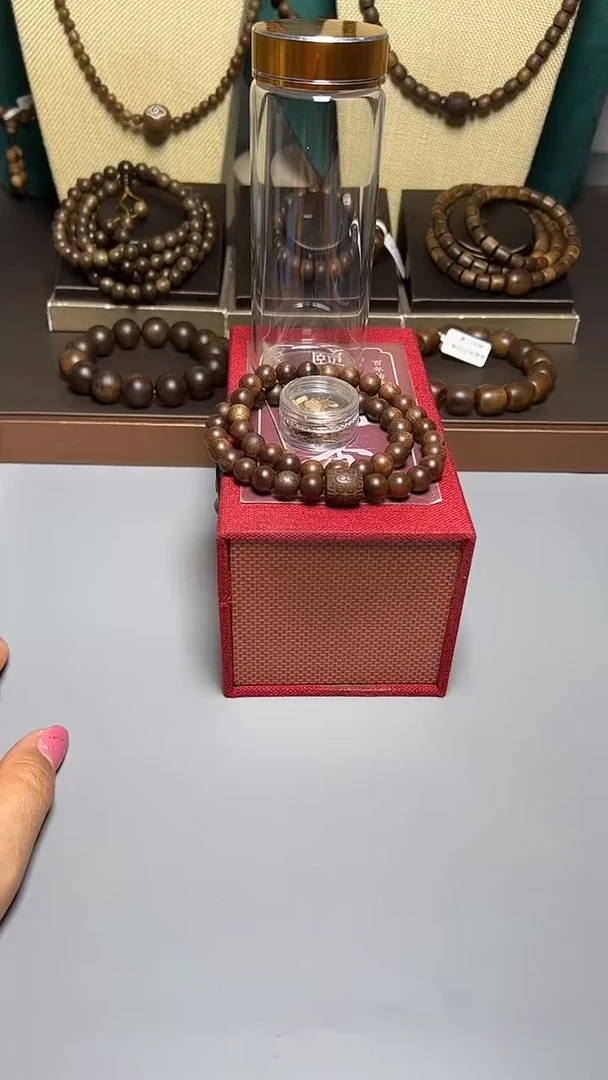 沉香富森红土0.8双圈圆珠