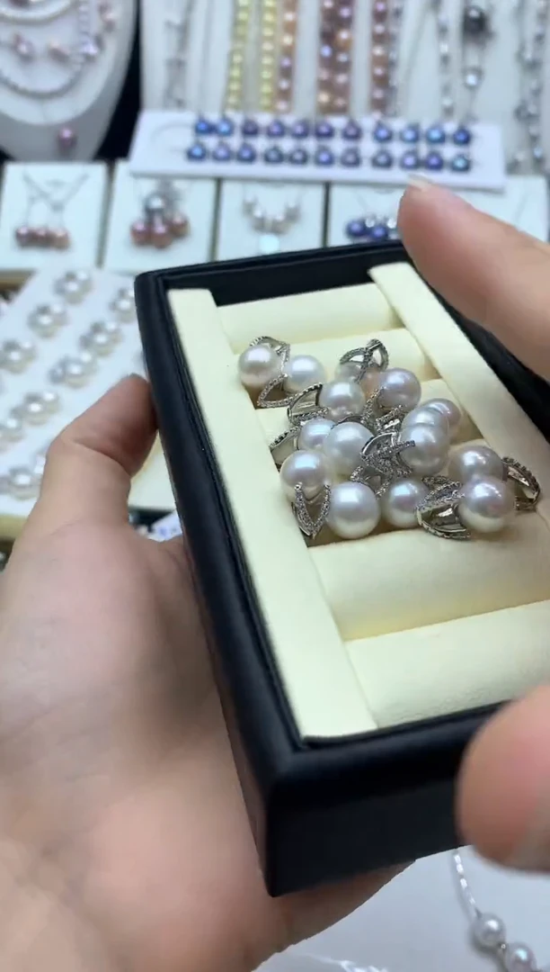 淡水珍珠银S925镶嵌吊坠(不含链)多样性发其一