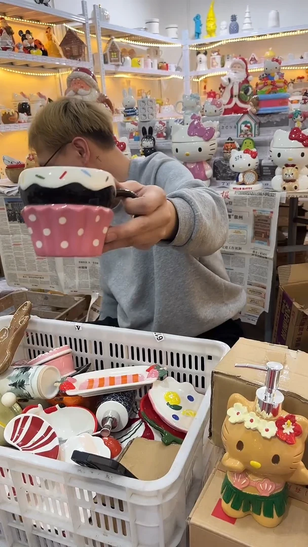 手工艺品琉璃满28包邮微瑕陶瓷不退不换