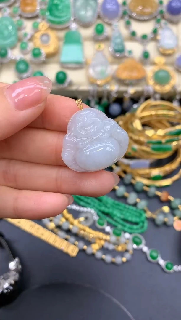 【闪购商品】翡翠颈饰18K金镶嵌35-中国好珍宝