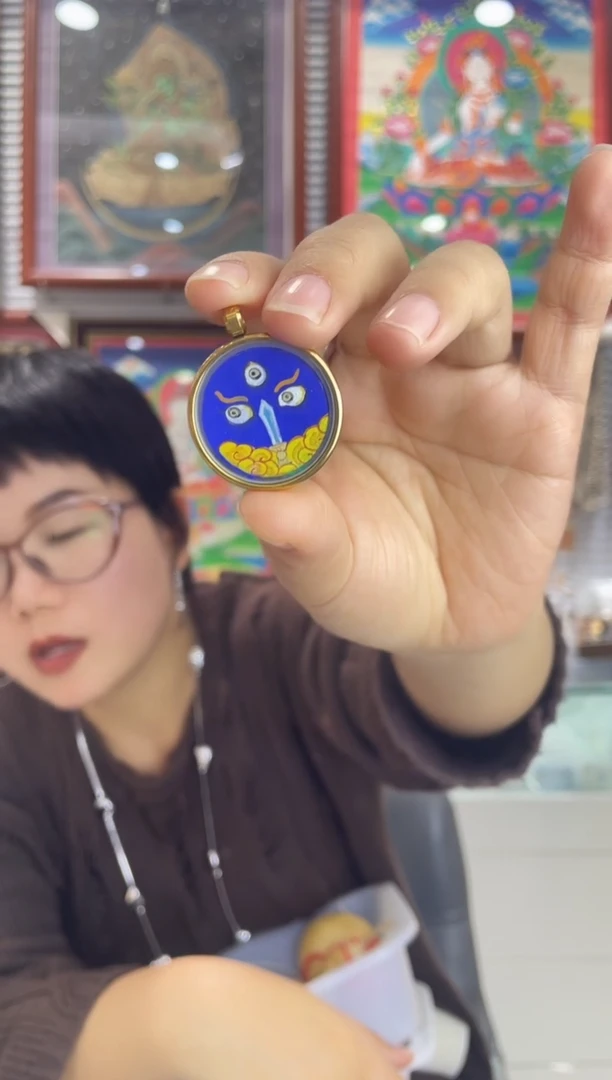 吊坠纯手绘唐卡（非质量问题 不退不换） 不动