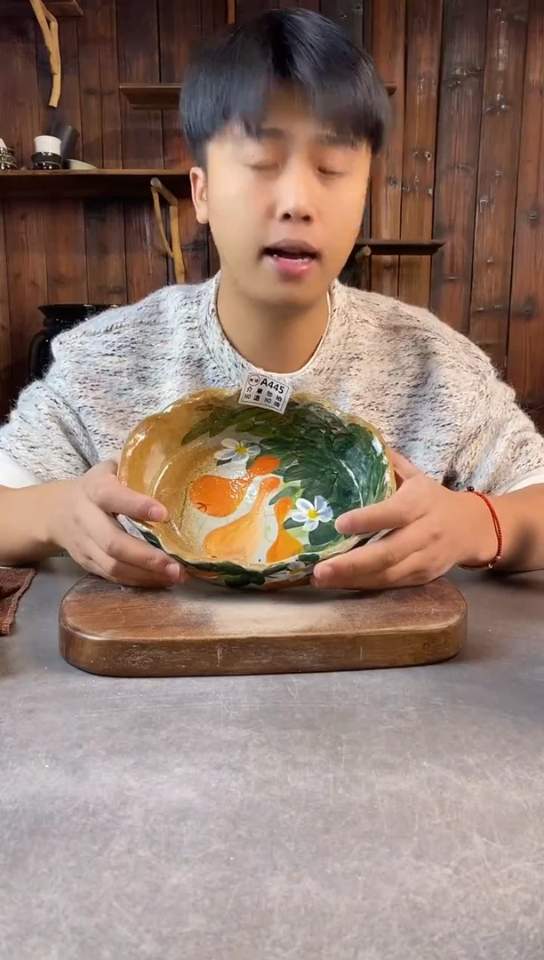 碗445瑕，手工手绘，超值陶瓷！