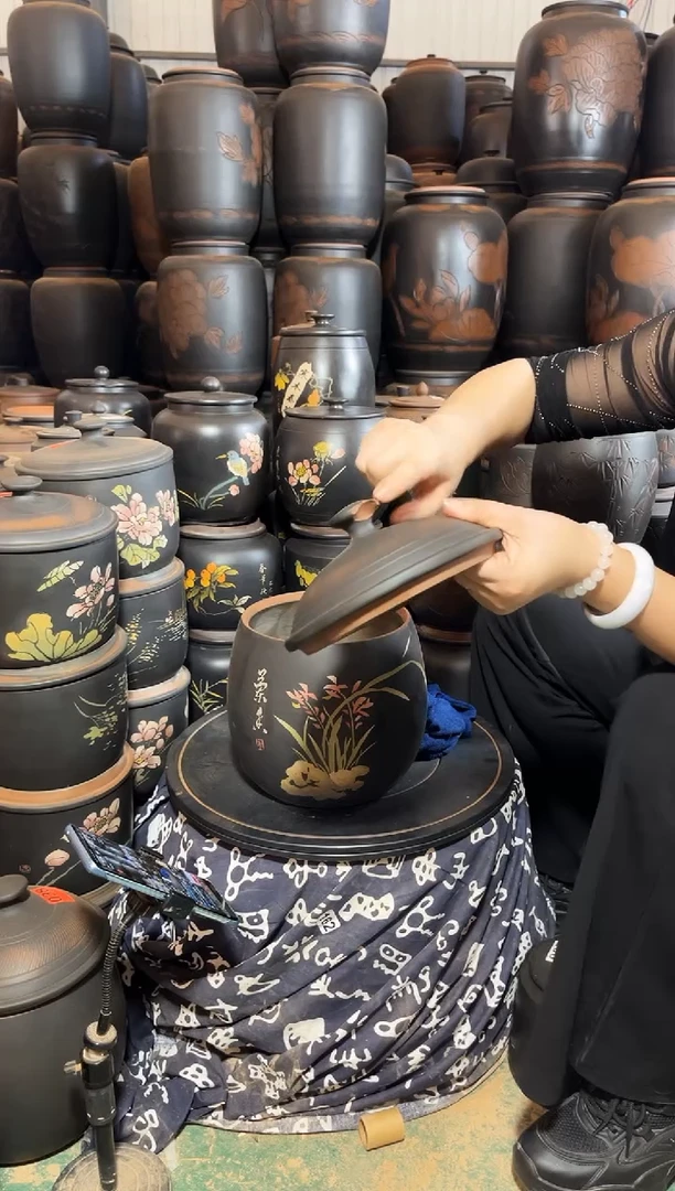 壶大瑕疵 被磕坏大 彩填龙蛋 824