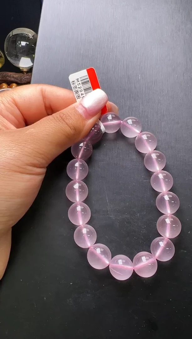 水晶手串未镶嵌粉水晶手串12m+ M52049X