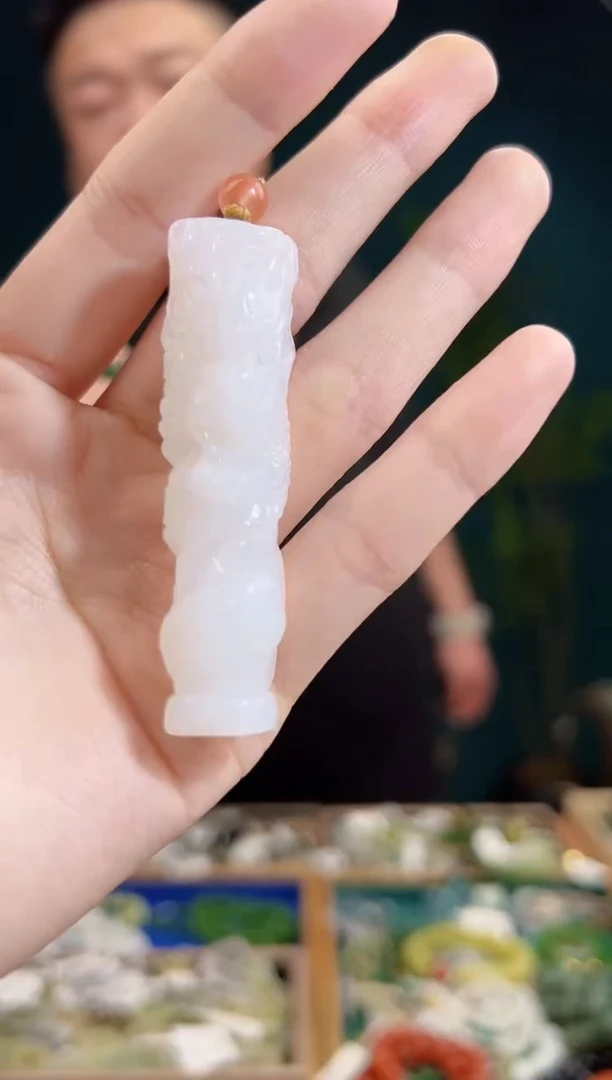 颈饰未镶嵌和田玉一物一证 拍一单发一个