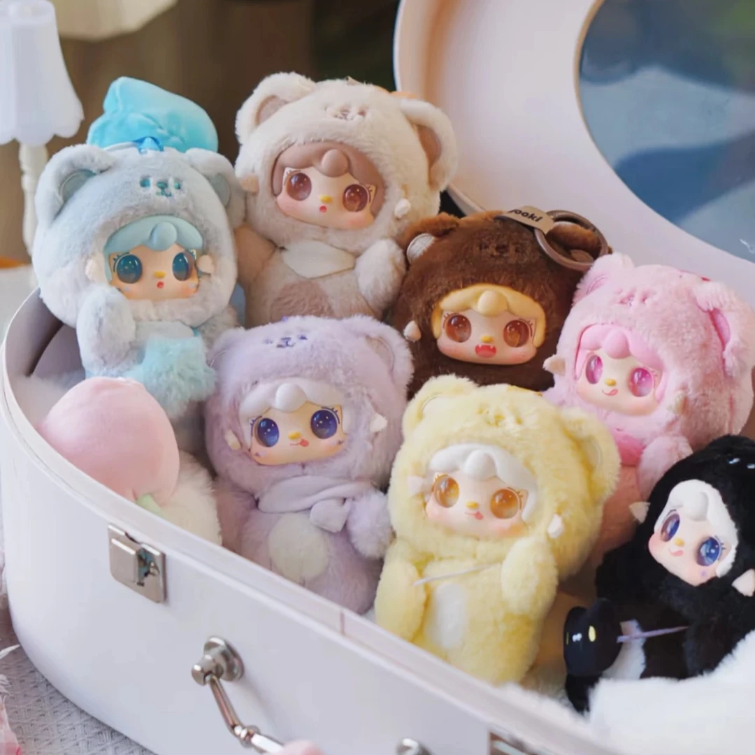 【花的专属平拆】氧氧yooki咬一口小熊搪胶毛绒系列挂件盲盒